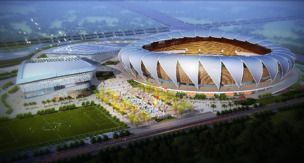 瑞丽国际文体中心建设项目体育场屋面膜结构工程